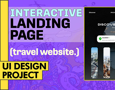 Interactive Landing Page with Animated Components