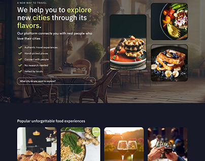 Booking food experiences app (web, updated)
