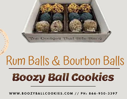 Buy Rum Balls | Bourbon Balls - Boozy Ball Cookies