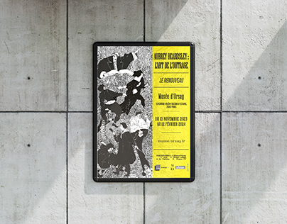 Affiche expo "Aubrey Beardsley: L'art de l'outrage"