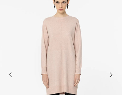 VILANOVA | CAMEL & PINK SHORT DRESS | Knitwear FW23