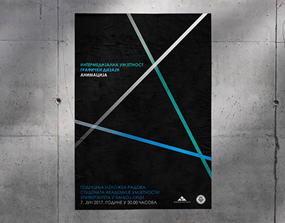 The Academy of Arts Annual Student Exhibition Poster