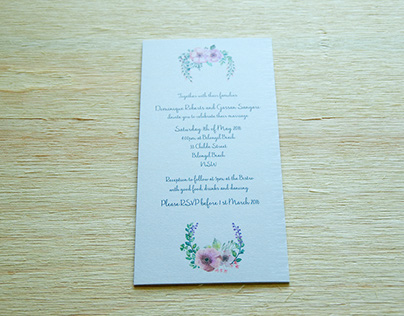 Wedding Invitation and Directions