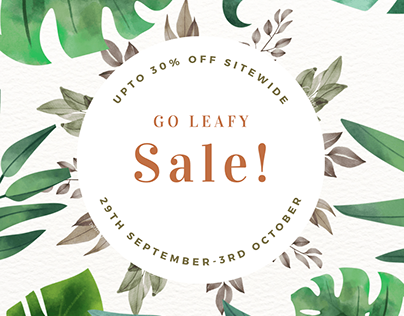 Leafy Island Sale Creatives- Social Media