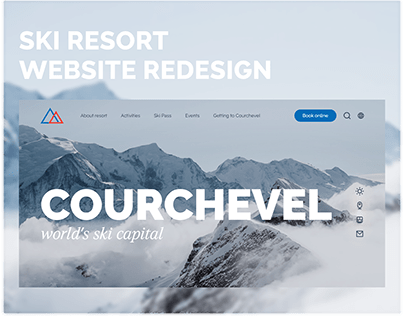 Courchevel. Ski resort website redesign