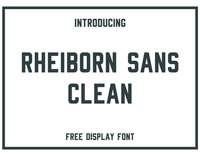 Rheiborn Sans Clean - FREE Typeface