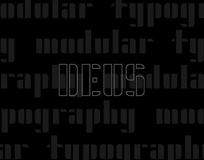 DEUS - Modular typeface