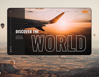 TravelWithMe | Landing page concept