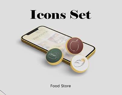Food Store Icons design