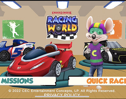 Chuck E. Cheese Racing World Mobile Game