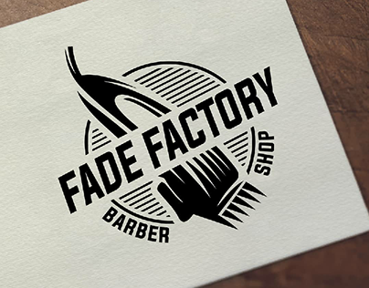 Fade Factory Barber Shop Logo