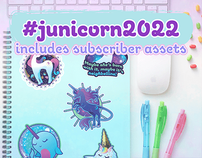 Junicorn 2022 Sticker Designs