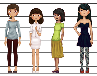 Young Adult Book Illustration Character Designs