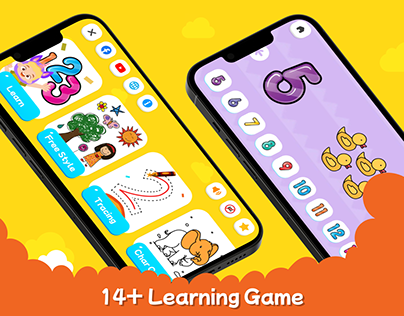 Learn Number Kids Game Mobile App Ui