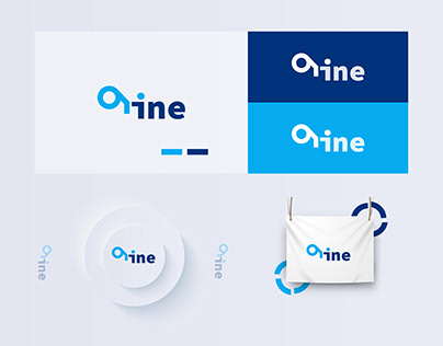 Typography nine+9 logo design