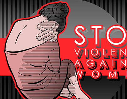 Violence against women illustrations