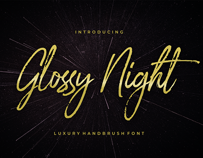 Glossy Night Fonts