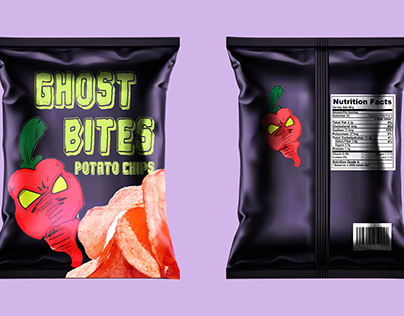 Ghost Bites Ghost Pepper Chip Concept Bag