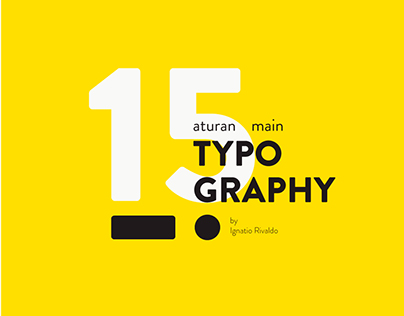 Project thumbnail - 15 Rules of Typography - Brochure Layout Design (2017)