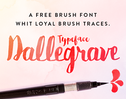 Dallegrave Free Brush Typeface