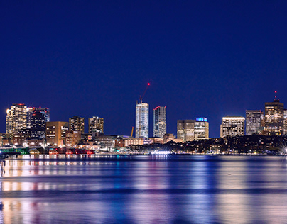 Fantastic night views of Boston