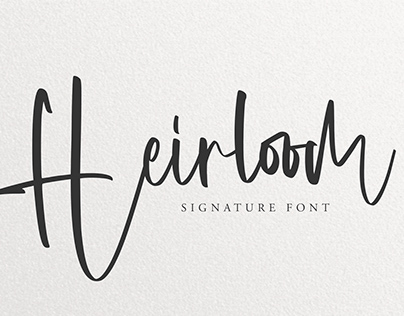 Heirloom - Free Signature Script Font