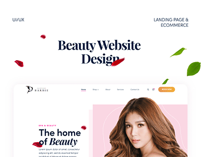 Beauty Landing/Shop Website Design - The FairygodBarbie