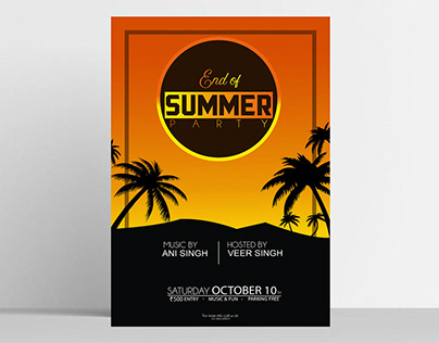 SUMMER PARTY POSTER DESIGN
