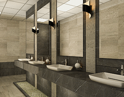 Restroom Interior Design - Client : ALRAZI