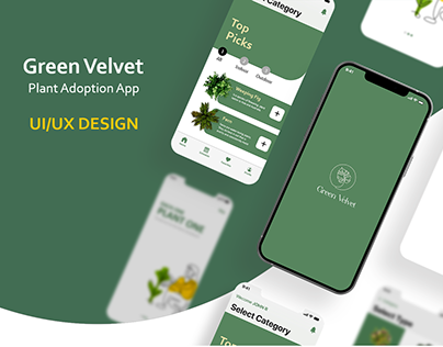 Green Velvet | Plant Adoption App | UI UX