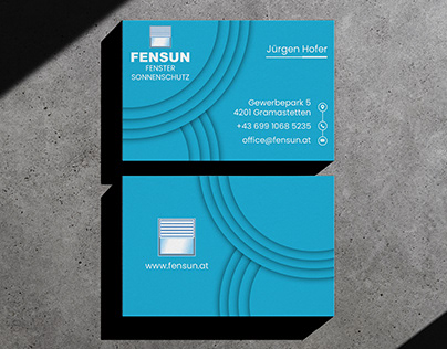 Business Card Design of Fiverr Client
