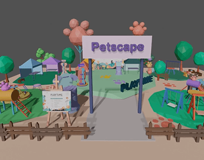 Petscape: 3D Playtime Event Layout Plan