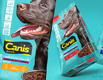 CTM packaging 4 dogs breeds CANIS. Creative Trade Mark