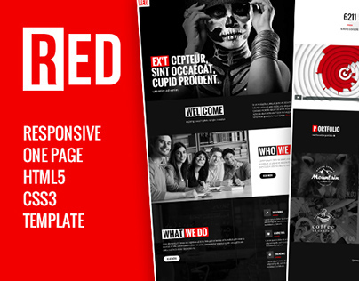 RED - One Page HTML5 Template