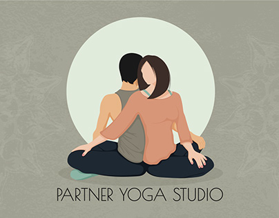 Poster and logo design for PARTNER YOGA studio