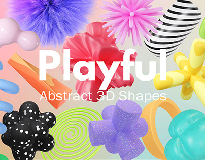 Playful - Abstract 3D Shapes
