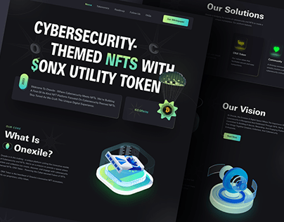 Cybersecurity Landing page.