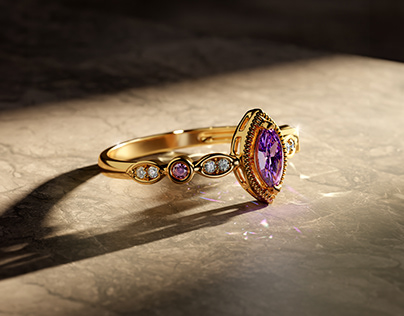 Sarah Grandiose Gemstone Ring by Caratlane