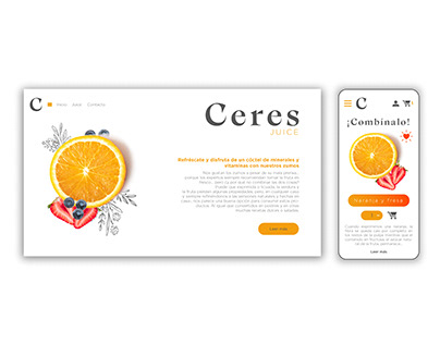 Project thumbnail - Webdesign - Ceres Juice