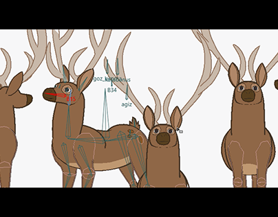 deer rigging 2d moho (character design is not mine)