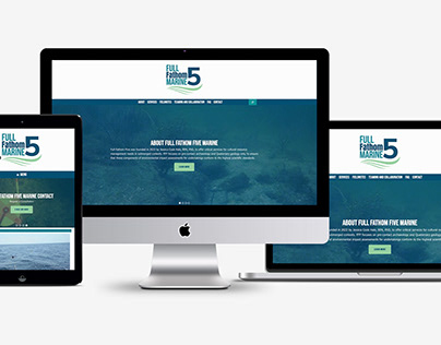 Full Fathom Five Marine Website and Logo Design