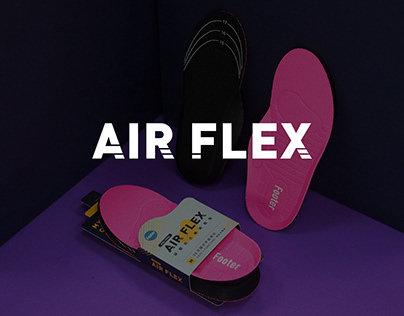 AIR FLEX kids Insole Packaging Design