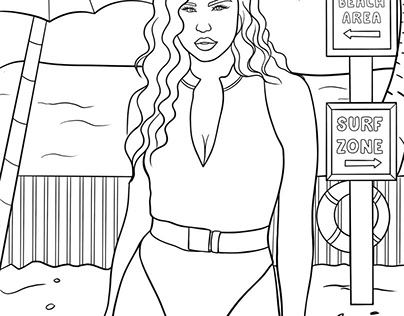 10 coloring pages of  daily activities ( Project)