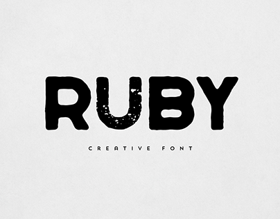 Ruby free font. freebie