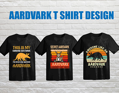 Aardvark t shirt design