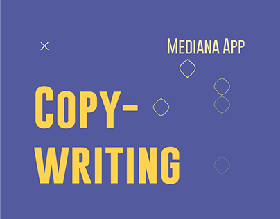 Copywrite for Mediana App