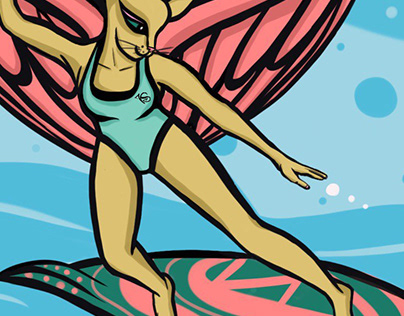 Catangelica Surfgirl