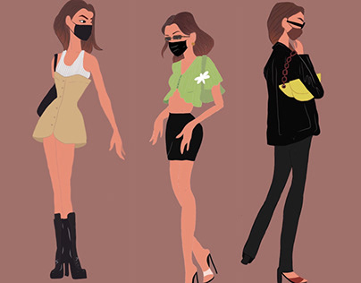 Kendall Jenner’s fashion illustrations