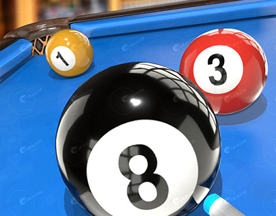 Snooker 3D Game icon Render