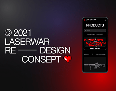 Laserwar | Laser tag manufacturer redesign